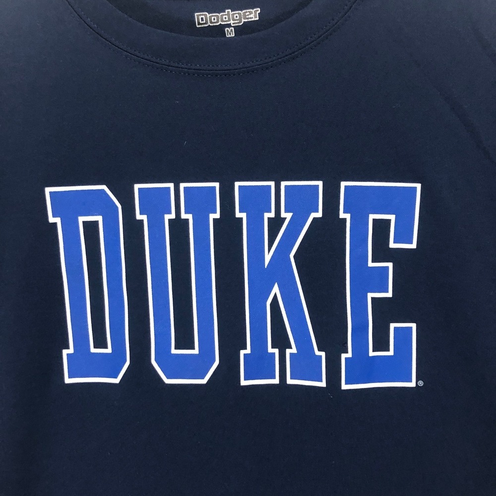Duke T-Shirt Collegiate Graphic Tee Blue Cotton Blend Dodger Men's Size Medium